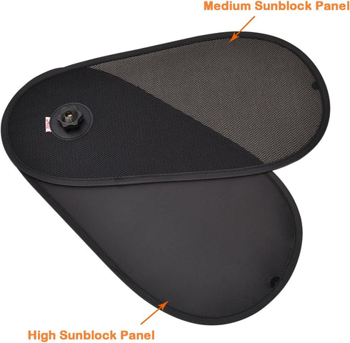 TFY Car Window Sunshine Blocker Sun Shade Protector for Baby & Kids - Fit Most of Vehicle, Most of Sedan, Ford, Chevrolet, Buick, Audi, BMW, Honda...