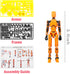 ONEST 2 Pieces T13 Action Figure 3D Printed Robot Action Figures Multi-Jointed Movable Robot Toys Articulated Robot Dummy Action Figures for Game ...