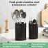 Berglander Kitchen Utensils Holder for Kitchen Counter 2 Pieces, Black Stainless Steel Cutlery Holder, Kitchen Essentials Farmhouse Style Home Kit...