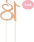 18 Cake Topper - Premium Rose Gold Metal - 18th Birthday Party Sparkly Rhinestone Decoration Makes a Great Centerpiece - Now Protected in a Box...