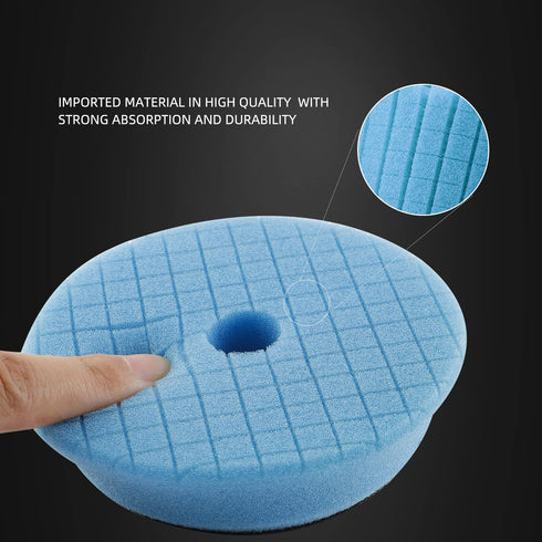 SPTA Drill polishing kit, 11Pcs 3-Inch Buffing Polishing Pads, Car Foam Drill Buffing Pad, Polishing Pads Kit, Car Buffer Polisher Kit Drill Buffi...