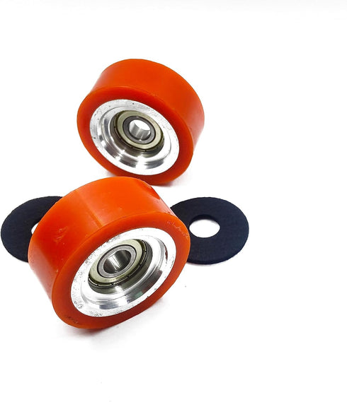 (2PC) 70298701-70568201-70616701 orange roller bearing Compatible With Alliance, Compatible With Huebsch, Compatible With Speedqueen...