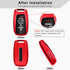 QBUC for RAM Key Fob Cover with Keychain Clip Soft TPU Key Case Compatible with 2019 2020 2021 2022 Dodge Ram 1500 2500 3500 4500 5500 Smart Remot...