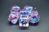 Dice DND Dice Set RPG Glitter Dice Fit Dungeons and Dragons D&D Pathfinder MTG Role Playing Games Polyhedral Dice Transparent Dice with Purple & B...