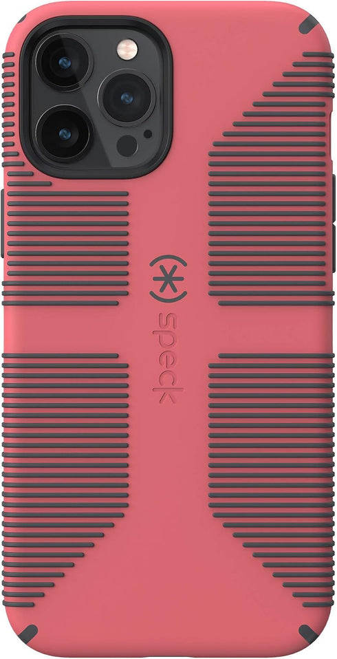 Speck Products CandyShell Pro Grip iPhone 12 Pro Max Case, Raspberry Kiss Red/Slate Grey (137609-9240)...