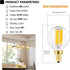 Leools e12 led Bulb dimmable g16.5 6W Equal 60 Watt 600lm AC120V e12 Candelabra Bulb for Chandeliers,Ceiling Fan,Vanity Soft White 3000K Globe e12...
