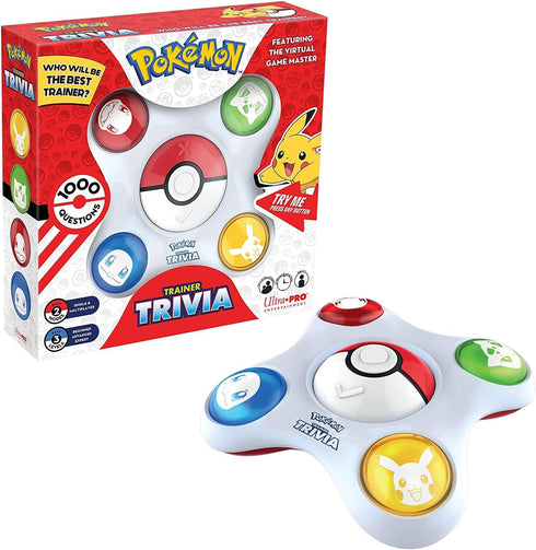 Pokemon Trainer Trivia Toy Featuring The Virtual Game Master 2 Modes Single & Multiplayer, Guessing Brain Game Pokemon Go Digital Travel Board Gam...