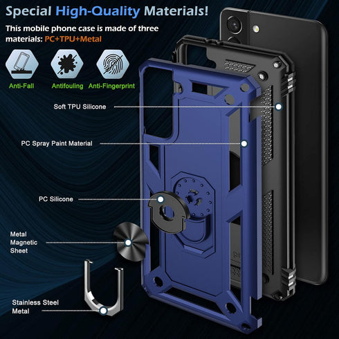 Case for Samsung Galaxy S21 5G Case Heavy Duty with Built in Screen Protector Hard Armor Military Anti-Fall Bumper Cover for Samsung S21 5G 6.2 20...