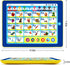 6-in-1 Kids Tablet with ABC/Words/Numbers/Color/Games/Music - Interactive Educational Electronic Toys Makes Learning Fun, Toddler Learning Toys Gi...