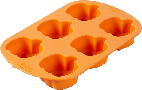 Wilton Jack-O-Lantern Non-Stick Silicone Mold, 6-Cavity...