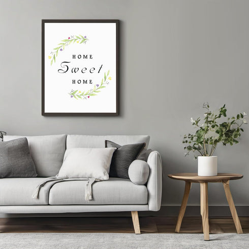 Posterizer 1 pcs-Home Sweet Home-minimalistic modern wall sign-Artistic Word Art-Typography Art-Chic Home Decor- UNFRAMED Wall Art...