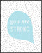 Posterizer 1 pcs-Positive Affirmations For Kids-you are strong-Motivational & Inspirational Art Gift for Men Women Entrepreneur Teens Decor for ...