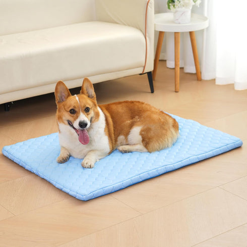 Dog Cooling Mat, Portable Pets Cooling Mat, Thickened Pets Cooling Pad, Durable & Machine Washble, Indoor Outdoor Uses in Crate, Kennel, Bed, Sofa...