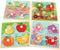 Wooden Peg Puzzles for Toddlers 1-3, Kids' Educational Preschool Peg Puzzle Toy, Set of 4 Toddler Puzzles - Farm, Dinosaur, Fruit and Marine Anima...