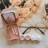 Pink Contact Lens Case Travel Kit Portable Contact Case with Mirror Tweezers Remover Tool Solution Bottle for Daily Outdoor Office...