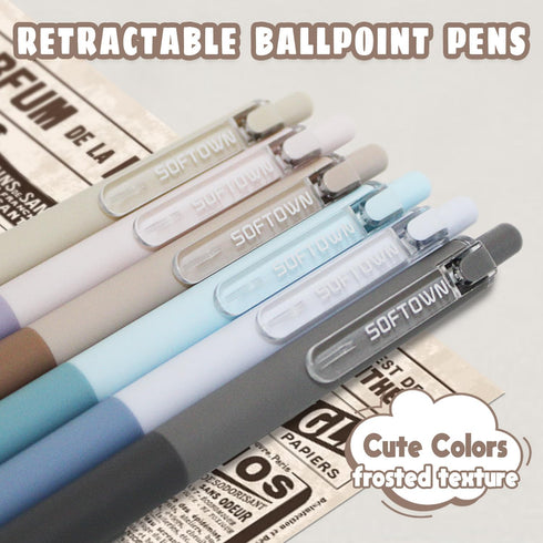 Retractable Ballpoint Pens Black Ink 0.7mm Pens Writing Pen Office Fine Ball Point Pen for Journaling (18+2 Count)...