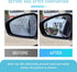 2 PCS Car Rearview Mirror Film, 3.93" x 5.9" Oval Side Window HD Anti-Fog Nano Rain-Proof Water-Repellent Film, Clear Vision Accessories, Compatib...