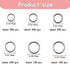 YAKA 1600Pcs 6 Different Sizes Open Jump Rings,5mm 6mm 7mm 8mm 9mm 10mm Ring Jewelry Keychain for Jewelry Making Accessories,1Pcs Jump Ring Open/C...
