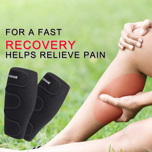 Calf Brace Shin 2 Pack Splint Compression Wrap Sleeve for Torn Calf Muscle Pain Relief Strain Sprain Injury Adjustable Leg Support Men and Women...