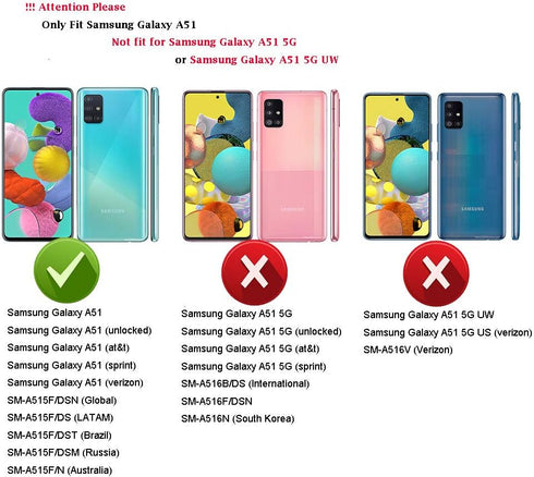 MAIKEZI Soft TPU Slim Fashion Anti-Fingerprint Non-Slip Protective Phone Case Cover for Samsung Galaxy A51 4G (Black Brushed TPU)...