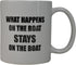 Rogue River Tactical Coffee Mug Fishing Fish What Happens On Boat Stays Cup Great Gift Idea For Men Him Dad Grandpa Fisherman (Boat)...