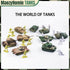 1:72 US Army Tank ? Army Men Toys Playset, includes 2pc US Tank-7 Models with 10pc Toy Soldiers, Desert Tan and Olive Drab Green, Perfect Military...