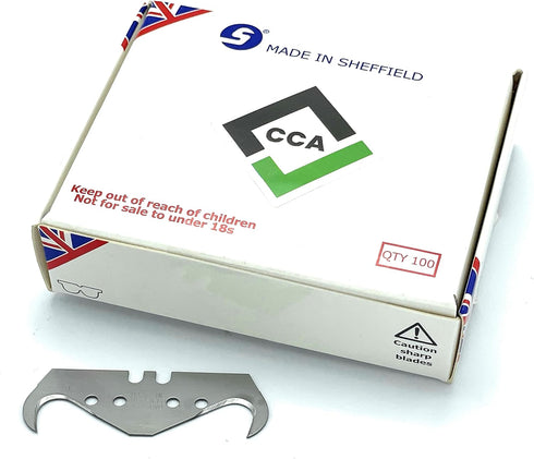 CCA Super Big Hook Trimming Blades x 100 for Roofing and flooring...