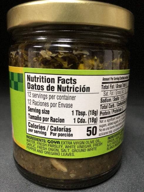 Goya Chimichurri Steak Sauce with Spanish Olive Oil 7.5 oz...