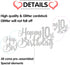 Silver Glitter Happy 10th Birthday Cake Topper - 10th Birthday Cake Topper, 10th Birthday Party Decoration...