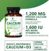 Calcium 1200 mg Plus Vitamin D3, Bone Health & Immune Support - Nature's Calcium Supplement with Extra Strength Vitamin D for Extra Strength Carbo...