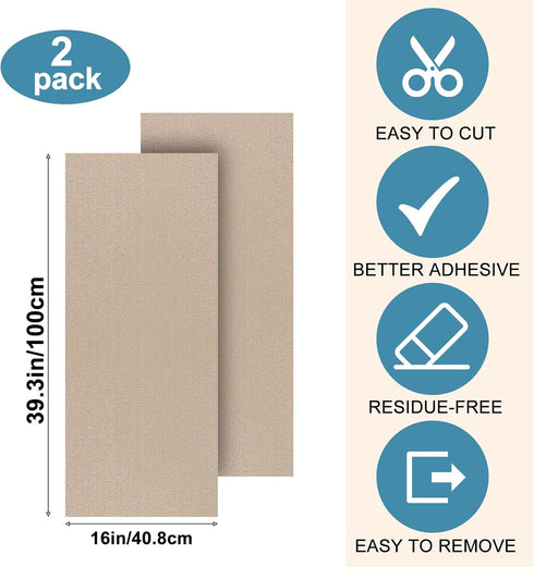 DIY Climbing Cat Scratcher Mat,2 Pack Trimmable Self Adhesive Cat Scratching Pads,39.3"X16"Cat Scratching Protector Board for Couch Furniture Wall...