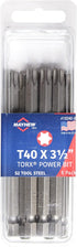Mayhew Tools 19340-8 USA Torx Power Bit, T40 x 3.5", 8-Pack...