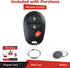 KeylessOption Keyless Entry Remote Fob Uncut Blank Car Key for GQ43VT20T...