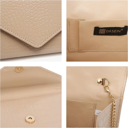 Dasein Women Glitter Evening Bags Formal Clutches Wedding Purses Party Dressy Clutch Purse Cocktail Prom Handbags...
