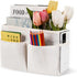Bedside Caddy White Bedside Hanging Storage Basket Bed Caddy for Headboards Bunk Dorm Rooms Crib Beds Rails Organizer (White)...