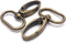 Swivel Lobster Claw Clasps 1 inch 20Pcs Curved Lobster Clasp Swivel Keychain Clasp Oval Ring Swivel Snap Hooks for Strap Bag Purse Hardware Lanyar...