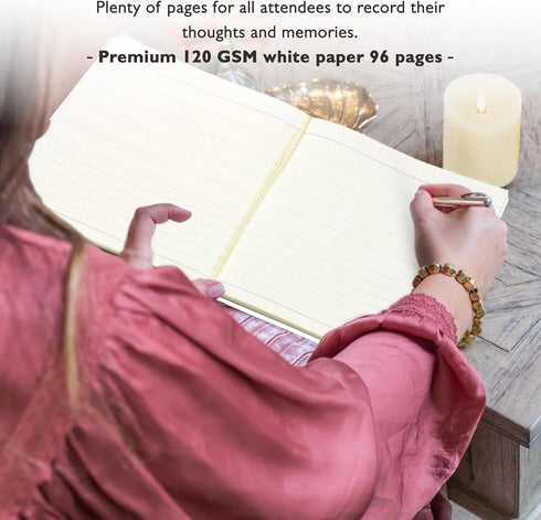 In Loving Memory Funeral Guest Book - 192 Pages with Silver Gilt Edges & Storage Box - Hardcover Memorial Book with 2304 Message Lines & Keepsake ...