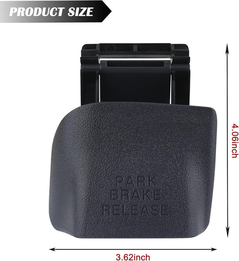 74934 Parking Brake Release Handle (Mist Gray) Compatible with 1998-2002 Dodge Ram 1500 2500 3500 Replaces RU38RC8AA...