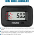 Runleader Digital LCD Hour Meter,AC/DC 5V to 277V for Lawn Mower Generator Motorcycle Golf Cart Forklift Scrubber Machine etc....