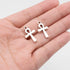 Framendino, Cross Charms Pendants Vintage Mini Cross Charm for DIY Crafts Jewelry Making Earring Necklace Bracelet Ankle Keychain Bronze...
