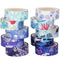 YUBX Ocean Blue Washi Tape Set 10 Rolls Silver Foil Print Decorative Masking Tapes for Arts, DIY Crafts, Journals, Planners, Scrapbook, Wrapping (...