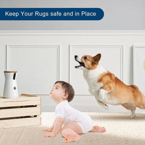 Non Slip Rug Pads for Hardwood Floors, 3x5 Rug Pad Gripper for Area Rugs, Under Carpet Anti Skid Mat, Beige, Keep Your Rugs Safe and in Place...