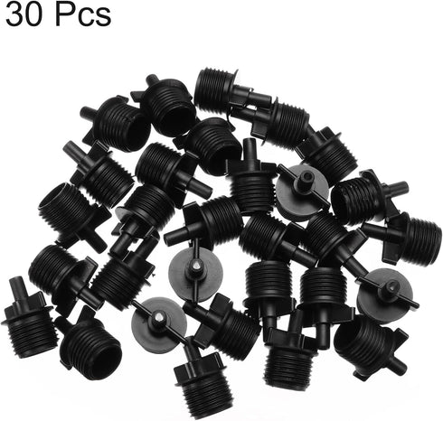 uxcell Barb Drip Pipe Connector 1/2 BSPF Male Thread 4/7mm Hose Fitting for Garden Agricultural Irrigation System, Plastic 30pcs...