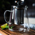 Glass Teapot with Removable Stainless Steel Infuser (32oz / 950ml) - High Borosilicate, Stovetop & Microwave Safe, Heat-Resistant Tea Kettle - Blo...