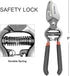 8" Sharp Bypass Pruning Shears, Heavy-duty Hand Pruners with Stainless Steel Blades, Power-lever Anvil Pruner, Tree Trimmers & Garden Clippers, Co...
