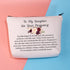 Pregnancy Daughter Makeup Bag with Waterproof Canvas and Zipper Closure...