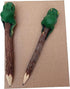 Frog Pencil Wooden Hand Carved Animal Cute Amphibians Creative Stationery Rustic Wood Pencils School and Office Supplies Unique Handmade Fun Penci...