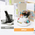 Pencil Pen Holder for Desk, 9 Slots 360 Degree Rotating Desk Organizer, Desktop Storage Pen Organizers Stationery Supplies, Cute Pencil Cup Pot fo...
