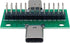 2 Pcs USB 3.1 Type-C Male to Female Test Board with PCB Board 24 Pins 2.54 mm Double-Sided Socket with pin Header Connector for Date Line Wire Cab...