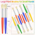 50Pcs Paint Brushes, Anezus Round Paint Brushes for Kids Classroom Toddlers Paint Brush Set for Touch Up Preschool Daycare Washable Acrylic Paint ...
